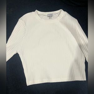 Long sleeve ribbed top